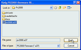 Firmware file valg